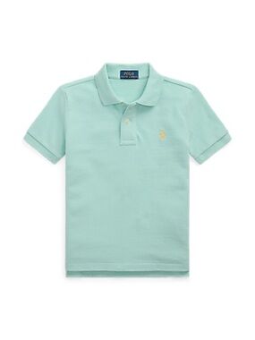 Polo by Ralph Lauren Boys Light Mint Polo Shirt with Yellow Pony